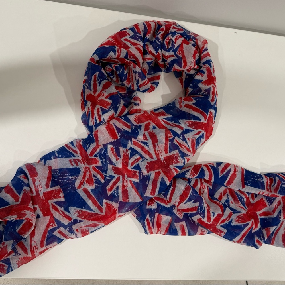 Union Jack Scarf 38”x72”